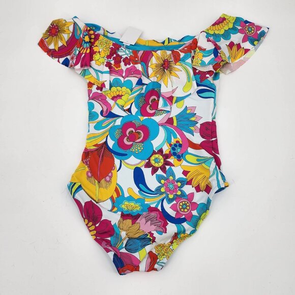 Trina Turk Fontaine Off-Shoulder One-Piece Swimsuit Size 10 NEW MSRP $162 - Picture 7 of 8